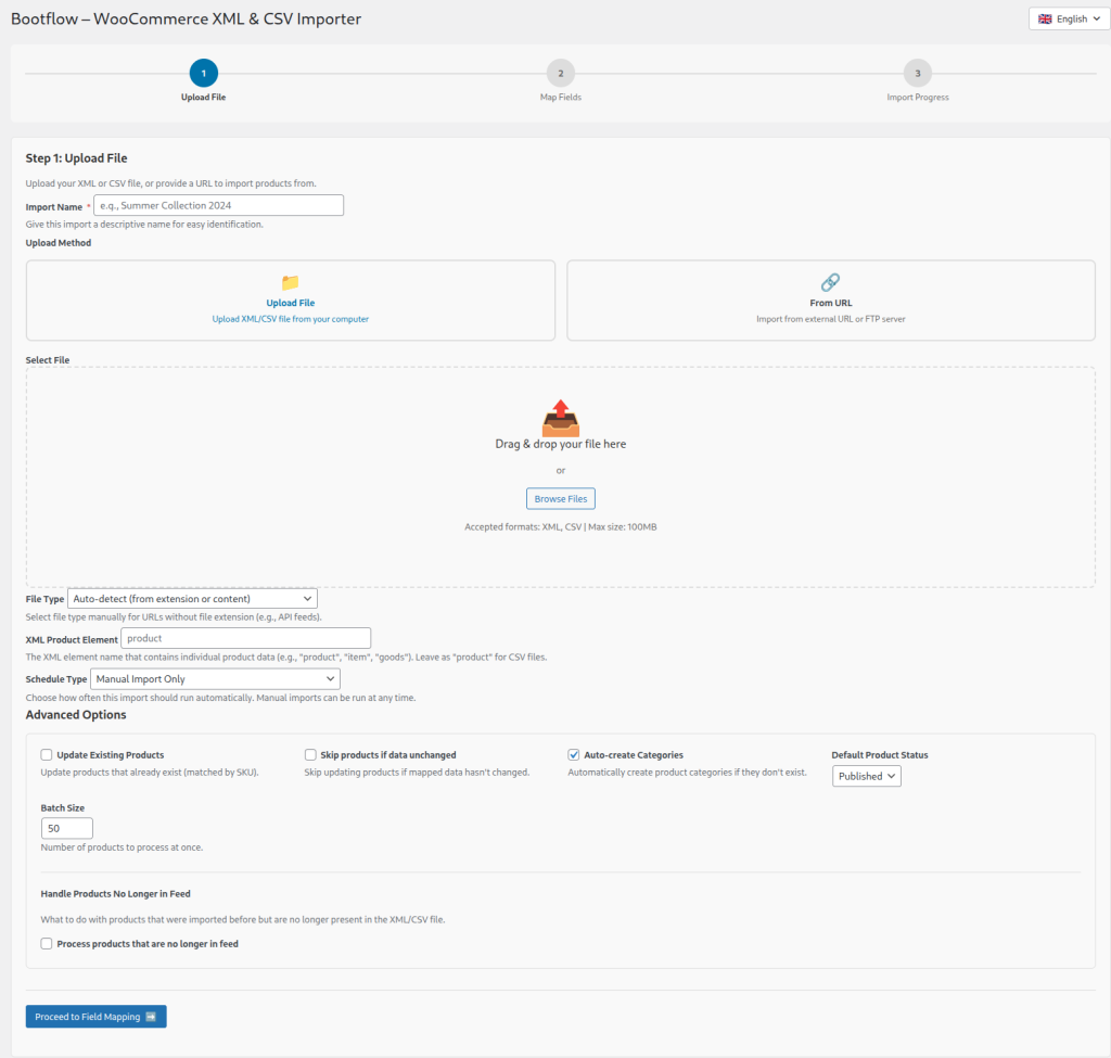 WooCommerce product import with automatic shipping class assignment